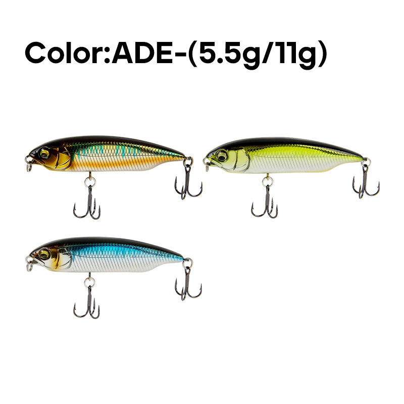 LETOYO 59mm 80mm Sinking Trout Lure Stick Pencil Lure Stickbait Freshwater Artificial Bait Trout Bass Pike Fishing Lure