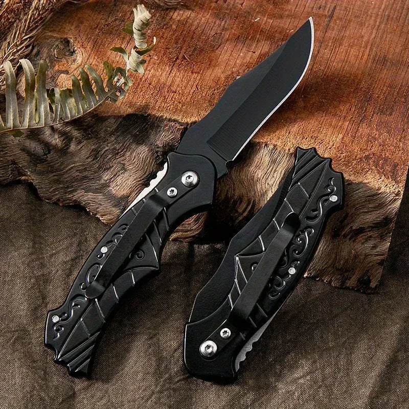 New Portable Outdoor Folding Fruit Knife for Kitchen Supplies, Sharp Survival Knife, Suitable for Camping and Hiking