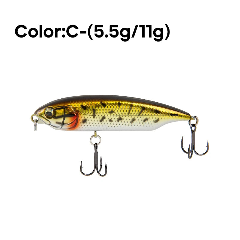 LETOYO 59mm 80mm Sinking Trout Lure Stick Pencil Lure Stickbait Freshwater Artificial Bait Trout Bass Pike Fishing Lure