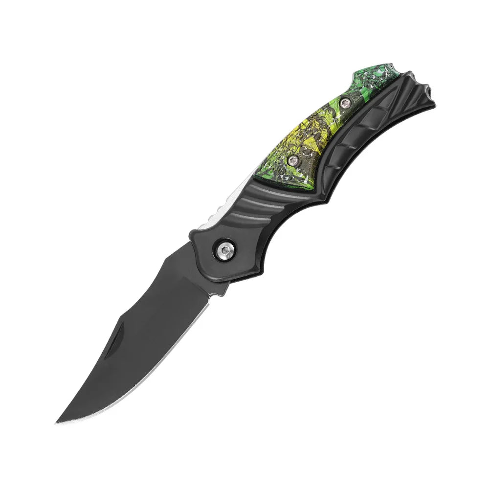 New Portable Outdoor Folding Fruit Knife for Kitchen Supplies, Sharp Survival Knife, Suitable for Camping and Hiking