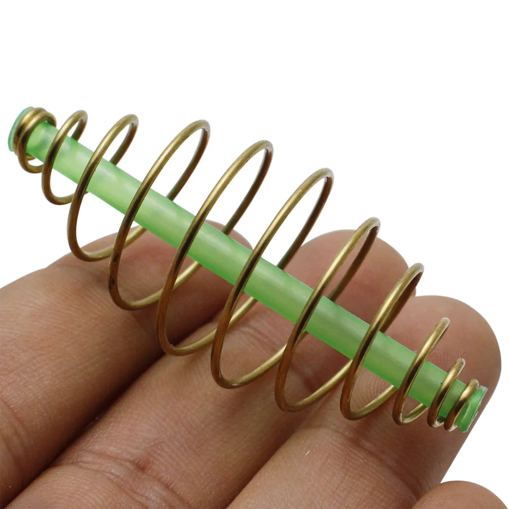 10Pcs Carp Fishing Inline Method Spring Feeder Coarse Bait Cages Terminal Tackle Method Feeder Artificial Lure Accessories
