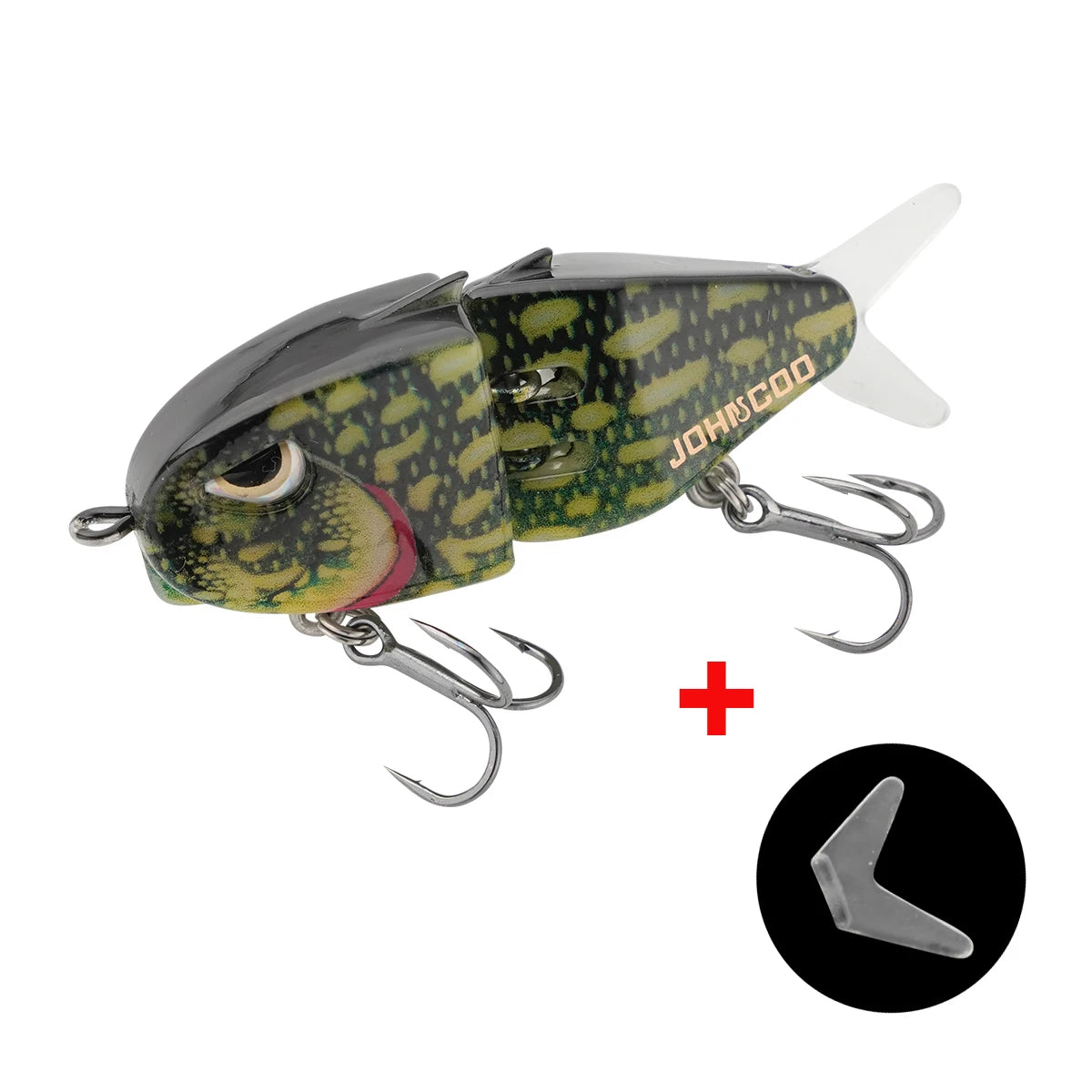 Jointed fishing lure Trout lure Johncoo 5.5cm 6.5g slow sinking Fishing lure 2 sections lure fishing bait Swimming bait