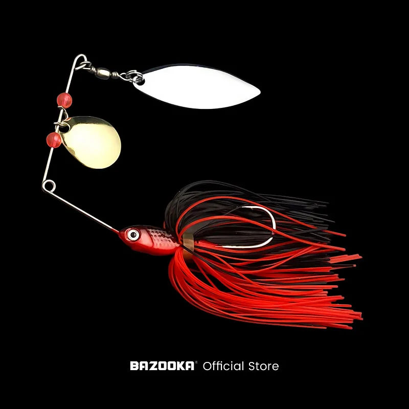 Bazooka 15g 18g Spinnerbait Fishing Lure Wire Bait Metal Spinner Buzzbait Swimbait Hook peche JIG Kit Skirt For Bass Pike Winter