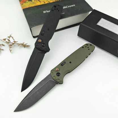 BM 4300 Folding Knife G10 Handle Wilderness Exploration, Hunting, Tactical Combat, Ergonomic Handle, EDC Multi-functional Knives
