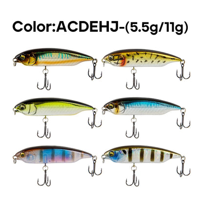 LETOYO 59mm 80mm Sinking Trout Lure Stick Pencil Lure Stickbait Freshwater Artificial Bait Trout Bass Pike Fishing Lure