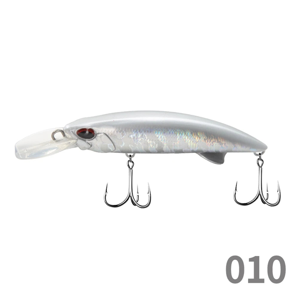 D1 Sea Minnow Heavy Sinking Lure 92mm 49g 110mm 60g Rocks & Beach Hard Bait Tuna Wobblers Carp Crankbait Pike with Treble Hooks