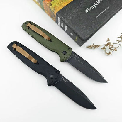 BM 4300 Folding Knife G10 Handle Wilderness Exploration, Hunting, Tactical Combat, Ergonomic Handle, EDC Multi-functional Knives