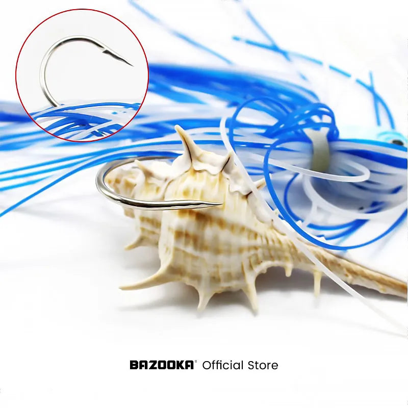 Bazooka 15g 18g Spinnerbait Fishing Lure Wire Bait Metal Spinner Buzzbait Swimbait Hook peche JIG Kit Skirt For Bass Pike Winter