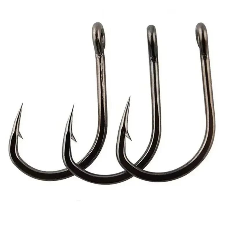100-Piece High Carbon Steel Fishing Hooks Set – Strength You Can Trust