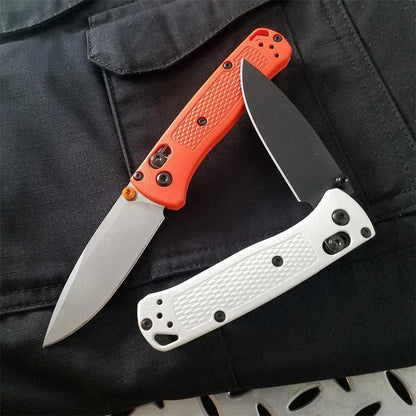 BM 533-3 MINI Bugout Nylon Wave Fibre Handle Axis Lock Folding Outdoor Self Defense Pocket Knife EDC Camping Hunting Tools