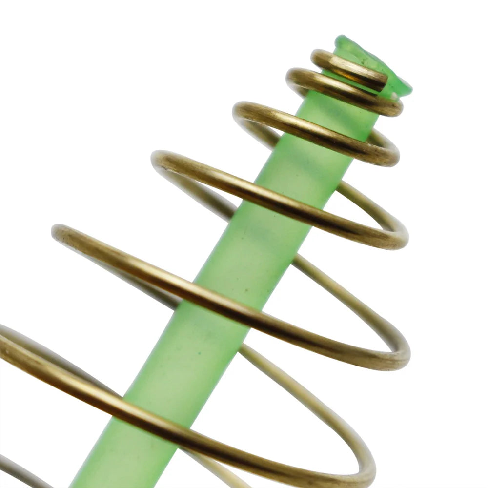 10Pcs Carp Fishing Inline Method Spring Feeder Coarse Bait Cages Terminal Tackle Method Feeder Artificial Lure Accessories