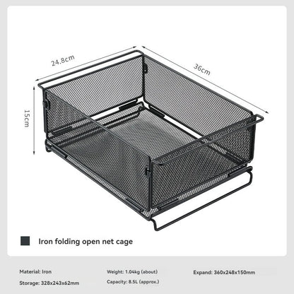CAMPINGMOON CK-24 Outdoor IGT Table Unit Combination Multifunctional Water Filter Basket 304 Stainless Steel Storage Net Cage