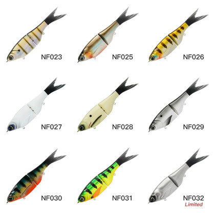 Noeby Amata Glide Swimbait Soft Lure 215mm 73g Slow Sinking Silicone Wobblers for Pike Bass Shad Glide Swimbait Fishing Lures