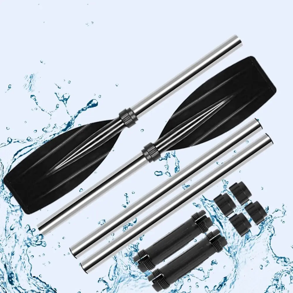 Aluminum Alloy Kayak Paddles Thicken Anti-twist Design Canoe Oars Durable Portable Fishing Boat Pulp Boating Accessories