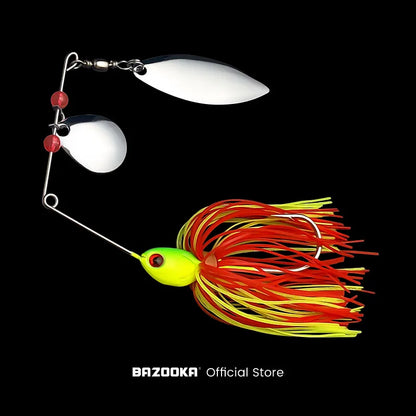 Bazooka 15g 18g Spinnerbait Fishing Lure Wire Bait Metal Spinner Buzzbait Swimbait Hook peche JIG Kit Skirt For Bass Pike Winter