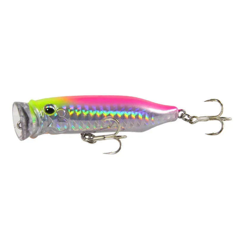 WaveStrike™ Popper Lure 7cm – Topwater Floating Crankbait