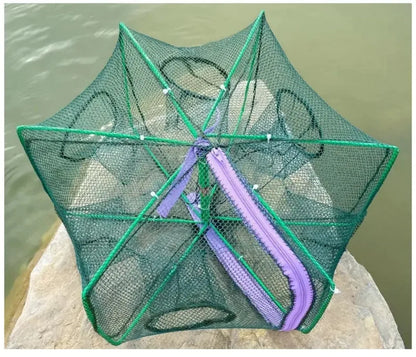 6-Hole Folding Fishing Trap – Smart, Compact, and Efficient Catching
