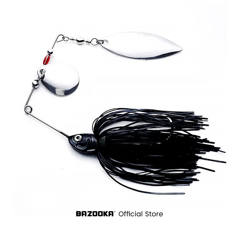 Bazooka 15g 18g Spinnerbait Fishing Lure Wire Bait Metal Spinner Buzzbait Swimbait Hook peche JIG Kit Skirt For Bass Pike Winter