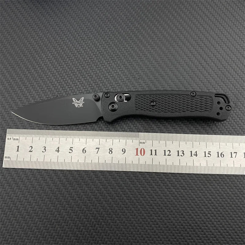 BM 533-3 MINI Bugout Nylon Wave Fibre Handle Axis Lock Folding Outdoor Self Defense Pocket Knife EDC Camping Hunting Tools