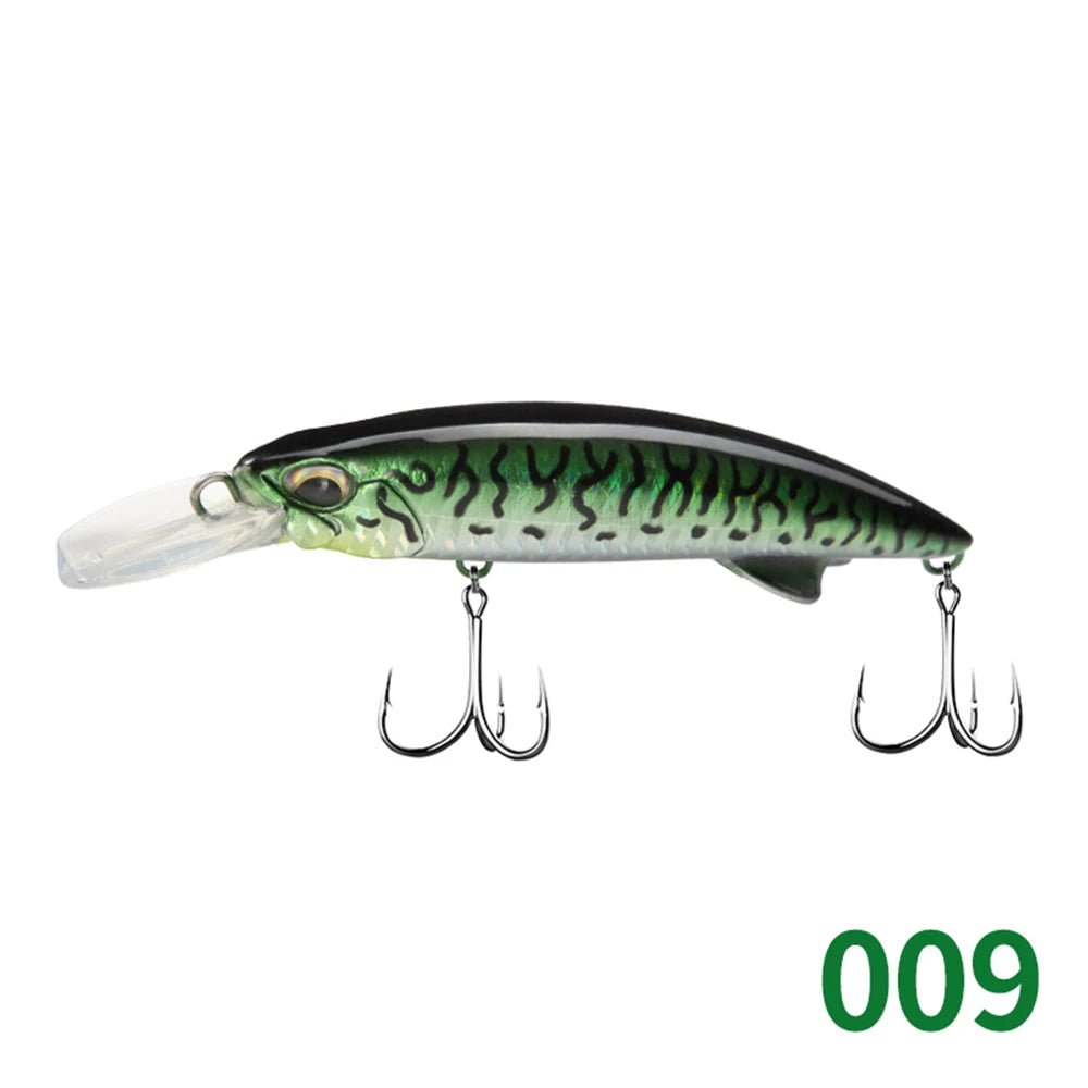 D1 Sea Minnow Heavy Sinking Lure 92mm 49g 110mm 60g Rocks & Beach Hard Bait Tuna Wobblers Carp Crankbait Pike with Treble Hooks