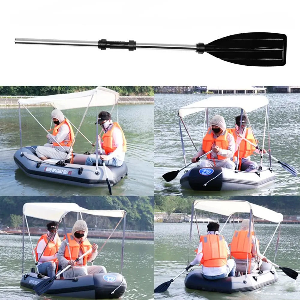 Aluminum Alloy Kayak Paddles Thicken Anti-twist Design Canoe Oars Durable Portable Fishing Boat Pulp Boating Accessories