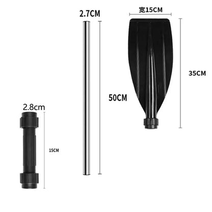 Aluminum Alloy Kayak Paddles Thicken Anti-twist Design Canoe Oars Durable Portable Fishing Boat Pulp Boating Accessories