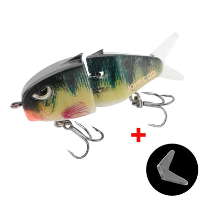 Jointed fishing lure Trout lure Johncoo 5.5cm 6.5g slow sinking Fishing lure 2 sections lure fishing bait Swimming bait